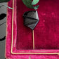 Antique French Jet Glass Stickpin