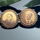 Victorian Double Frame Photograph Pin of Man & Woman