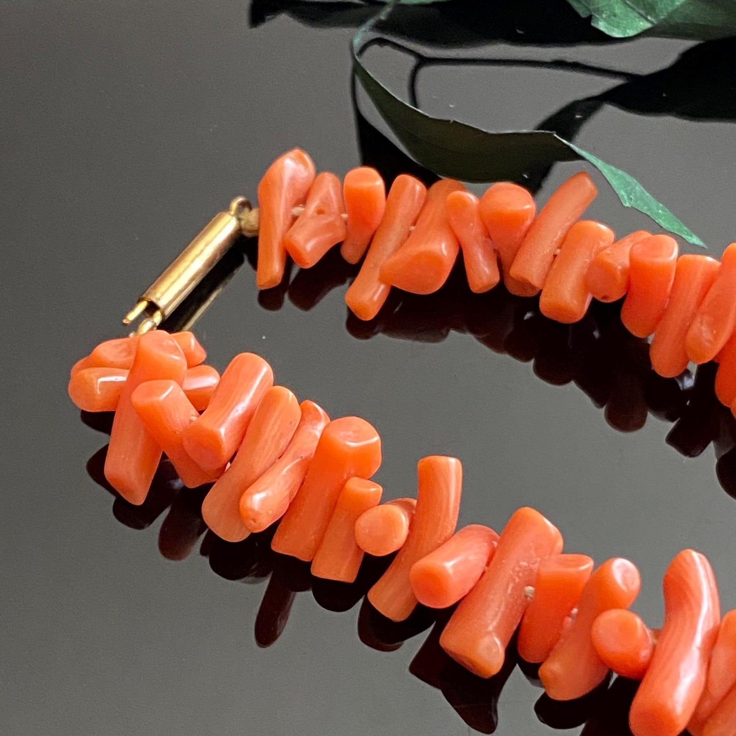 Antique Victorian Branch Coral Necklace