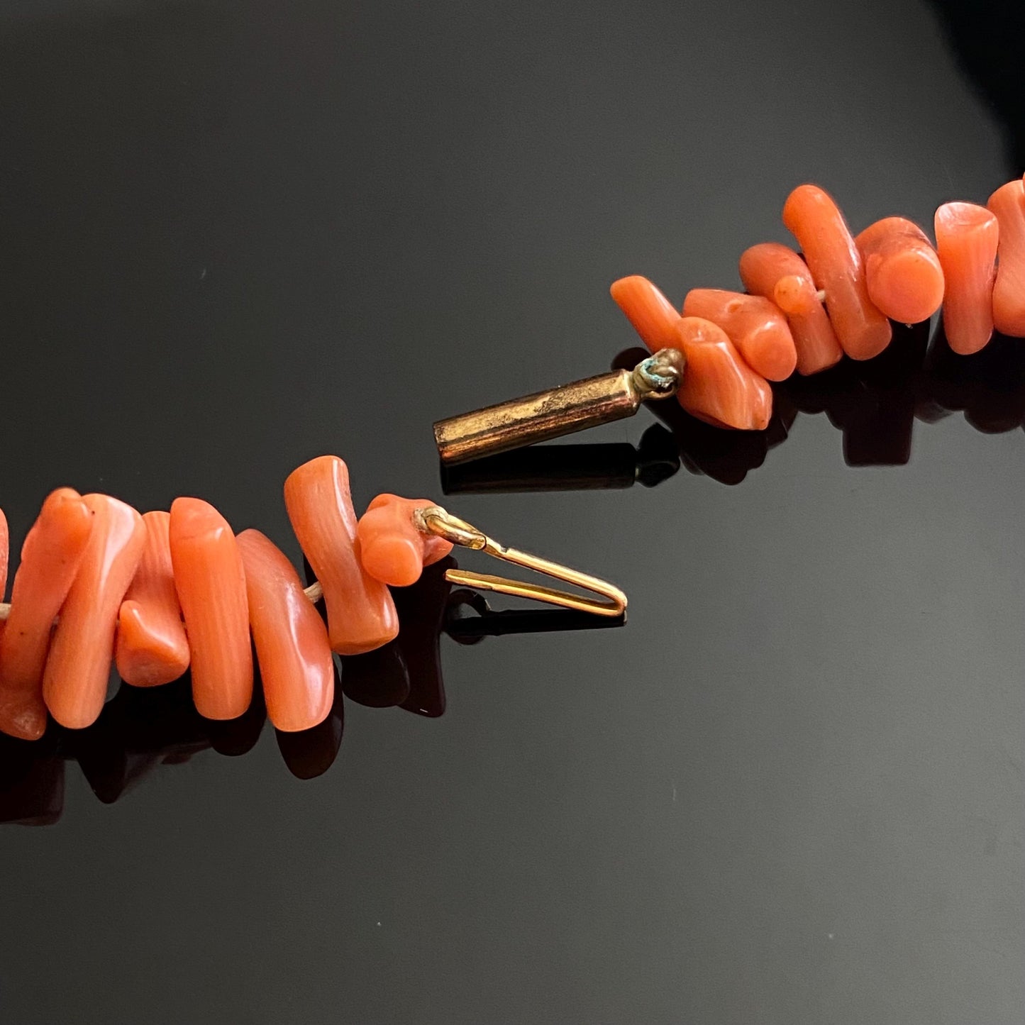 Antique Victorian Branch Coral Necklace