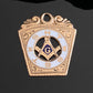 Antique 10k Gold Enamel Masonic Fob Charm Pendant