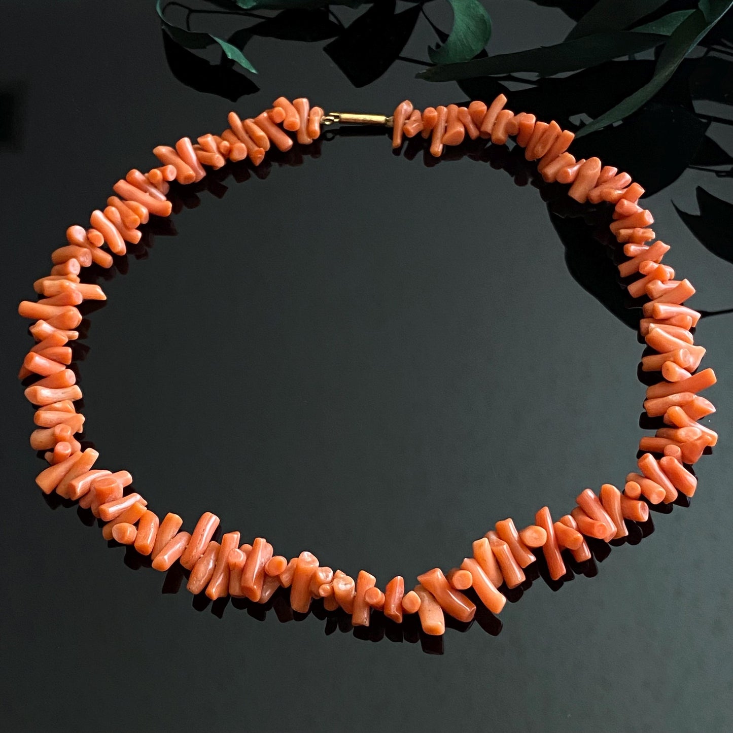 Antique Victorian Branch Coral Necklace