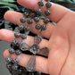 Antique Vintage Sterling Silver Filigree Bead Cross Rosary