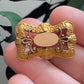 Antique Gold Filled Etruscan Revival Fob Hanger Pin Brooch | No Monogram