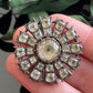 Antique Georgian Black Dot Paste Silver Brooch