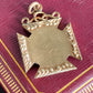 Antique Gold Filled Knights of Pythias FBC Skull Enamel Fob Charm