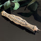 Vintage Art Deco Rhinestone Filigree Bar Pin Brooch