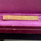 Vintage Gold Filled Engraved Floral Turquoise Bar Pin Brooch