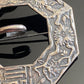 Antique Asian Village Landscape Cherry Blossom Sash Pin Buckle Brooch