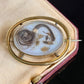 Antique Victorian Hairwork Glass Locket Brooch