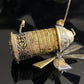 Vintage Spanish Damascene Articulated Windmill Brooch