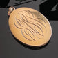 Antique Edwardian Gold Filled Oval Engraved Scrollwork Monogram Locket