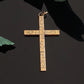 Antique Vintage Etched Gold Filled Cross Pendant