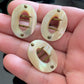 Antique Mother of Pearl Buckle Pin Brooch Set