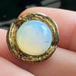 Vintage Foiled Opalite Glass Tie Tack