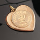 Vintage Mid Century Mother With Love Heart Charm Pendant