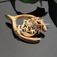 Antique Gold Plated Forget Me Not Wishbone Sweetheart Pin Brooch | WWI