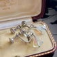 Vintage Aurora Borealis AB Crystal Drop Screw Back Earrings