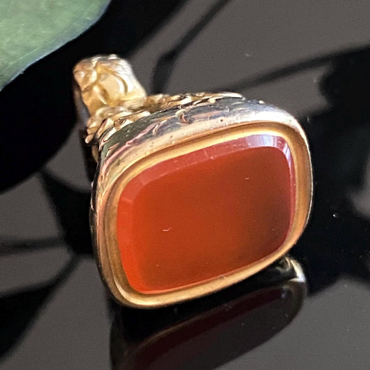 Antique Georgian Victorian Carnelian Fob Charm