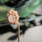 Antique Vintage Gold Filled Reverse Intaglio Virgin Mary Stickpin