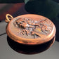 Antique Vintage Art Nouveau Repousse Lady Pendant