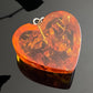 Vintage Amber Heart Pendant