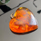 Vintage Amber Heart Pendant