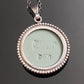 Vintage 925 Sterling Silver Sage Green Wedgewood Jasperware Muse Cameo Pendant With Chain