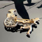 Antique Enamel Chinese Rickshaw Art Deco Pin Brooch