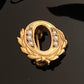 Tiny Vintage Gold Filled Seed Pearl Wreath Pin