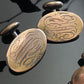 Antique Gold Filled Monogram Cufflinks Lot of Two