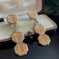 Vintage Art Deco Octagonal Drop Screwback Earrings