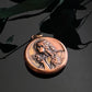 Antique Vintage Art Nouveau Repousse Lady Pendant