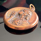 Antique Vintage Art Nouveau Repousse Lady Pendant
