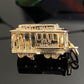 Vintage Gold Plated Articulated San Francisco Powell-Mason Cable Car Trolley Charm Pendant