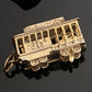 Vintage Gold Plated Articulated San Francisco Powell-Mason Cable Car Trolley Charm Pendant