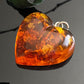 Vintage Amber Heart Pendant