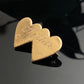 Vintage Petite Gold Filled Double Heart Engraved “Mother” Sweetheart Pin Brooch