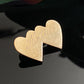Vintage Petite Gold Filled Double Heart Engraved “Mother” Sweetheart Pin Brooch