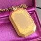 Antique Victorian Gold Plated Octagonal Rectangular Locket
