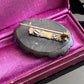 Antique Victorian Black Mizpah Brooch