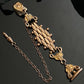 Antique Gold Filled Bates & Bacon Monogram Wax Seal Fob Vest Clip Watch Chain
